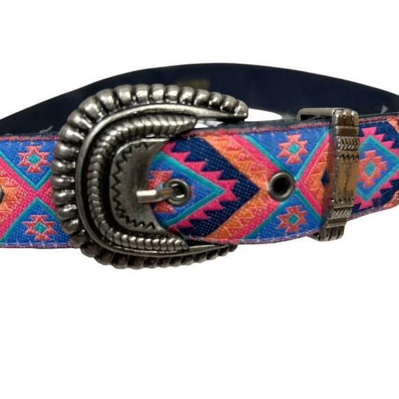 Nuovo Size 3 Western Belt Aztec Southwest Girls - Picture 2 of 6